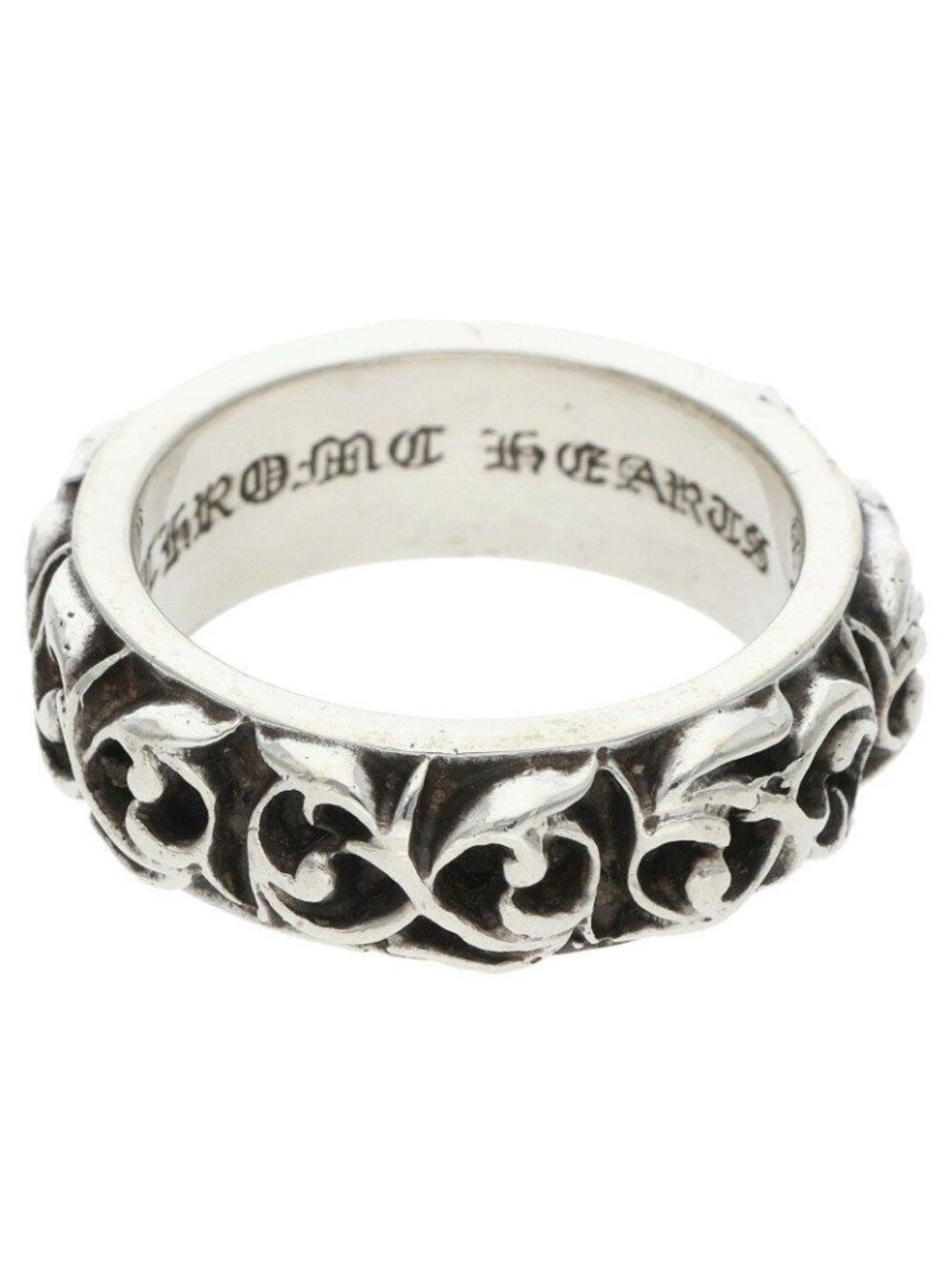 Chrome Hearts Etrnity Vine Band Eternity Silver Ring